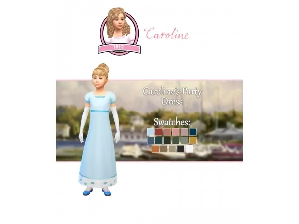 Maxis Match peebsplays Carolines Party Dress - The Sims 4 Custom Content
