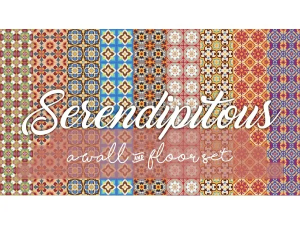 Maxis Match treefish Serendipitous A Wall Floor Set - The Sims 4 Custom Content