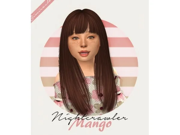 Alpha simiracle Nightcrawler Mango Kids Version - The Sims 4 Custom Content