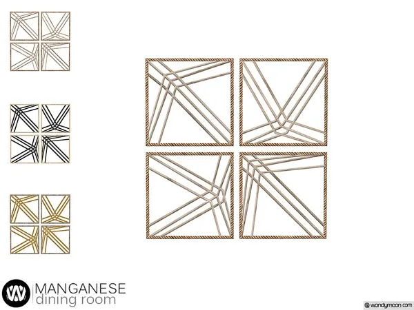 Manganese Wall Decor - The Sims 4 Custom Content