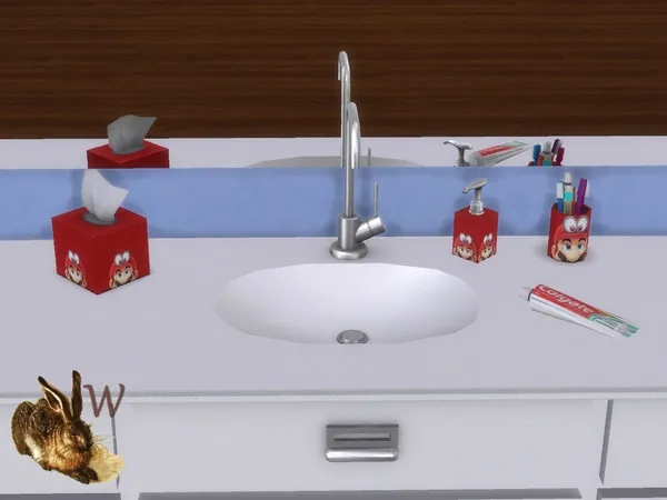 Alpha Kids Fun Bathroom Set - The Sims 4 Custom Content