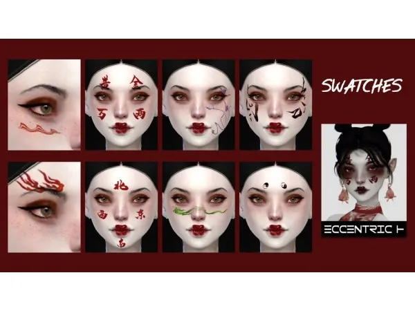 Mix eccenh The East Tattoo - The Sims 4 Custom Content