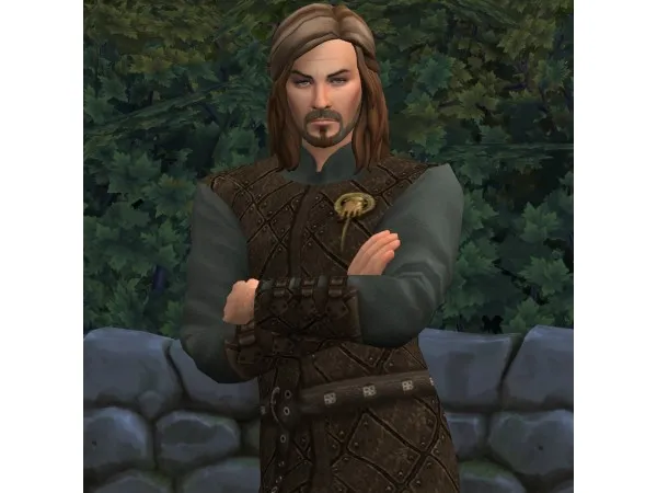 Alpha Game of Thrones Eddard Stark Hand of the King outfit by HIM666 - The Sims 4 Custom Content