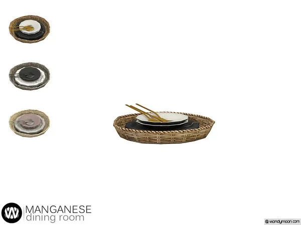 Manganese Wicker Basket - The Sims 4 Custom Content