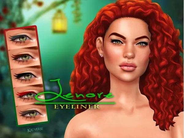 Maxis Match katverse Lenore Eyeliner by katverse - The Sims 4 Custom Content