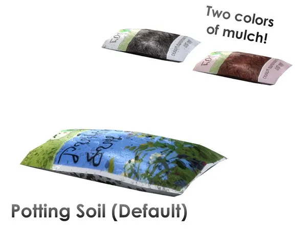 Single Potting Soil Bag - The Sims 4 Custom Content