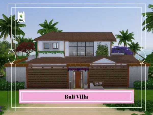 Maxis Match Bali Villa by auvastern No CC - The Sims 4 Custom Content