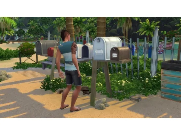Alpha illogicalsims Sulani Community Mailbox (Island Living) - The Sims 4 Custom Content