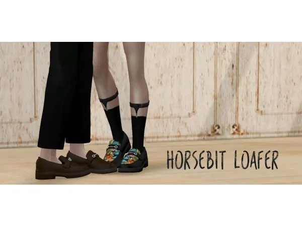 Alpha [minzza]Hoursebit Loafer - The Sims 4 Custom Content