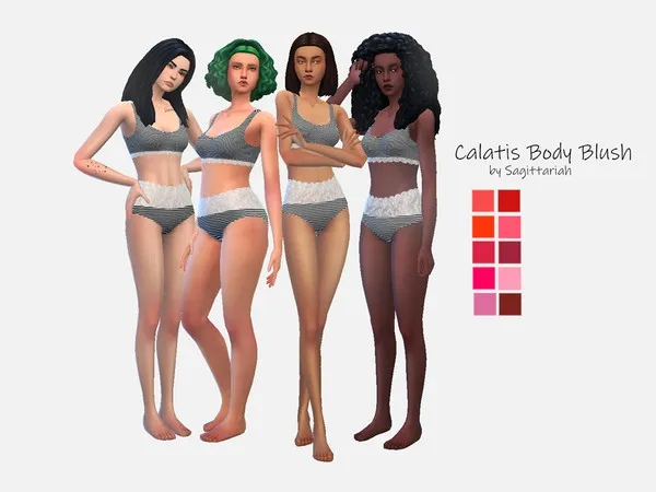 Maxis Match Calatis Body Blush (Skin Details) - The Sims 4 Custom Content