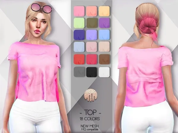 Alpha TOP BD78 tr by busra - The Sims 4 Custom Content
