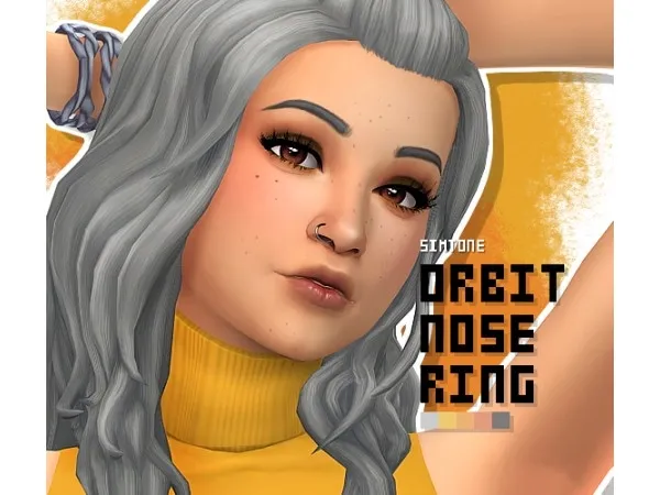 Maxis Match ORBIT Nose ring - The Sims 4 Custom Content