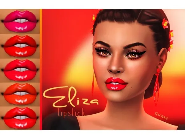 Maxis Match katverse Eliza Lipstick - The Sims 4 Custom Content