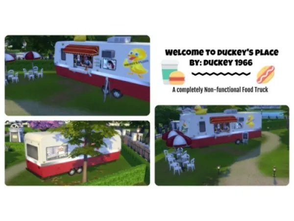 Maxis Match Duckeys Food Truck by duckey1966 - The Sims 4 Custom Content