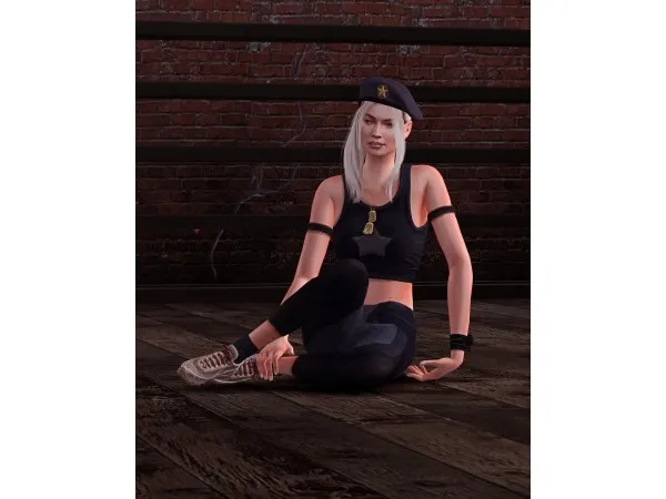 Alpha astya96cc Mortal Combat 11 Sonya Blade Outfits Accessories Set - The Sims 4 Custom Content