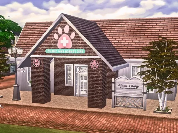 Alpha Little Paws Vet Clinic No by iLinny - The Sims 4 Custom Content