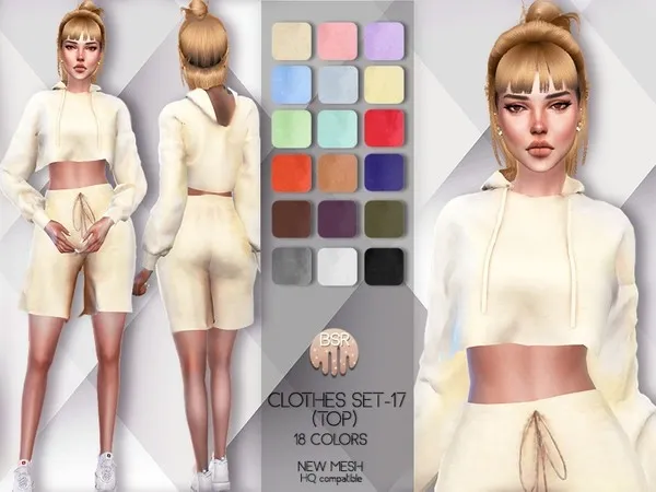 Alpha Clothes SET 17 (TOP) BD80 tr by busra - The Sims 4 Custom Content