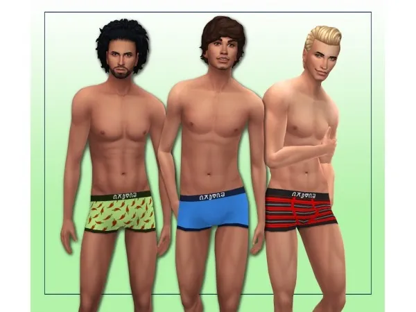 Maxis Match BG boxer shorts recolored [maladi777] - The Sims 4 Custom Content
