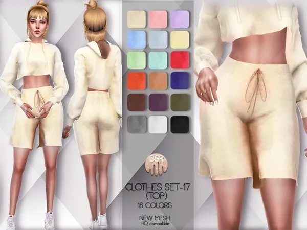 Alpha Clothes SET 17 (SHORT) BD81 tr by busra - The Sims 4 Custom Content