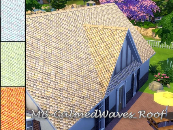 Maxis Match MB CalmedWaves_Roof - The Sims 4 Custom Content