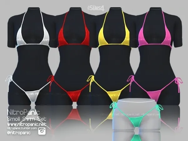 Alpha Smoll Swim Set (BOTTOM) - The Sims 4 Custom Content