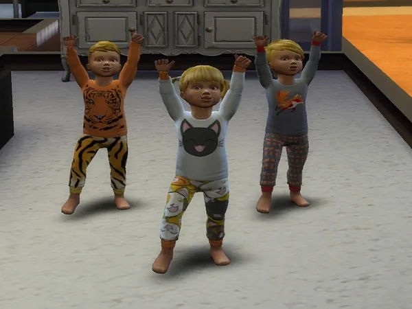 Alpha Toddler Pyjamas - The Sims 4 Custom Content
