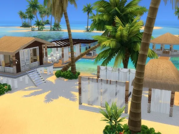 Maxis Match Wedding Beach in Sulani by batlead No CC - The Sims 4 Custom Content