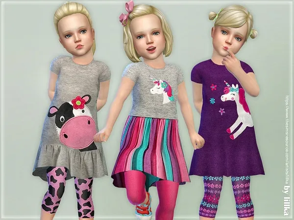 Maxis Match Toddler Dress Leggings - The Sims 4 Custom Content