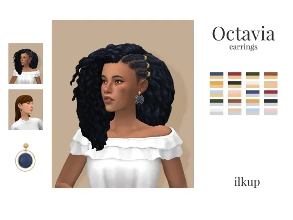 Maxis Match ilkup Octavia Earrings by simsfinds - The Sims 4 Custom Content