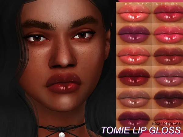 Mix Tomie Lip Gloss N202 by thesimsresource - The Sims 4 Custom Content