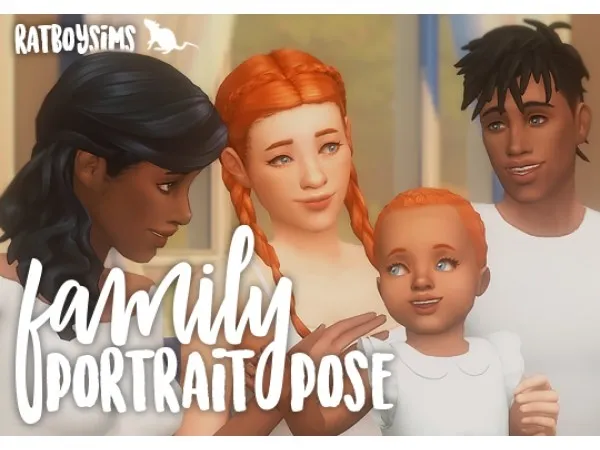 ratboysims   family portrait pose