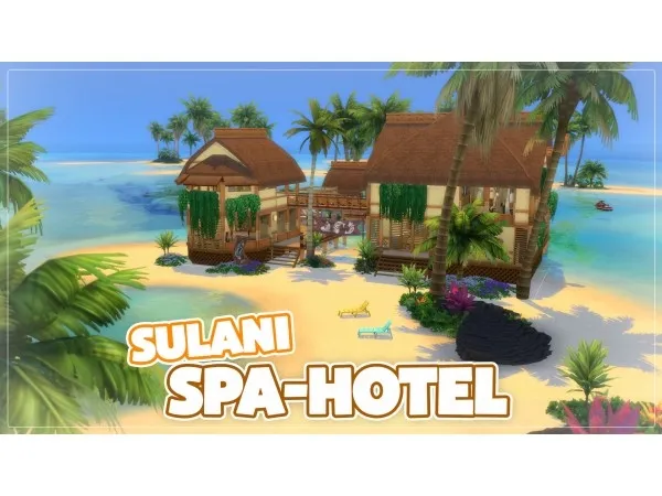 Maxis Match Sulani Spa Hotel no by Axaba - The Sims 4 Custom Content
