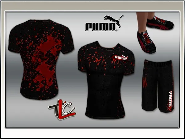 Alpha Puma Pack Athletic Set - The Sims 4 Custom Content