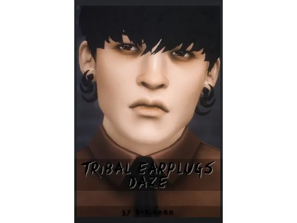 Maxis Match s4simomo Tribal Earplugs Daze - The Sims 4 Custom Content