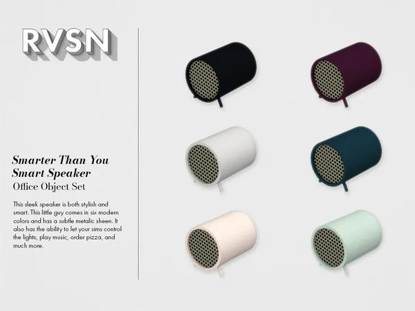 Smarter Than You Smart Speaker - The Sims 4 Custom Content