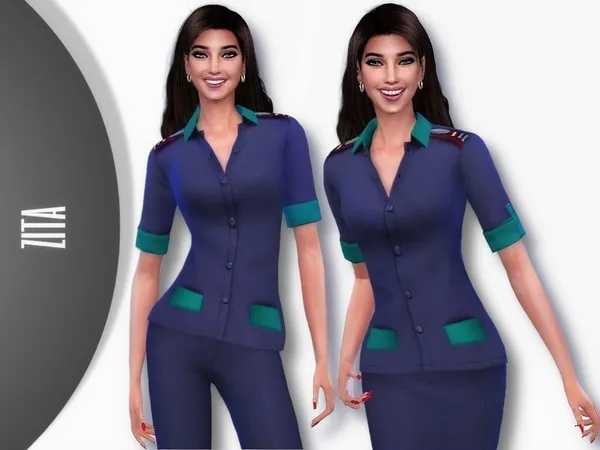 Binnelanders Nurse Skirt - The Sims 4 Custom Content