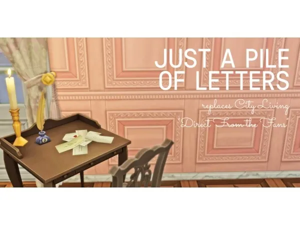 Maxis Match regencysims4 Just a Pile of Letters - The Sims 4 Custom Content