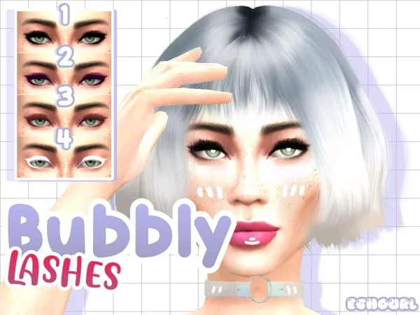 Alpha Bubbly Liner Lashes - The Sims 4 Custom Content