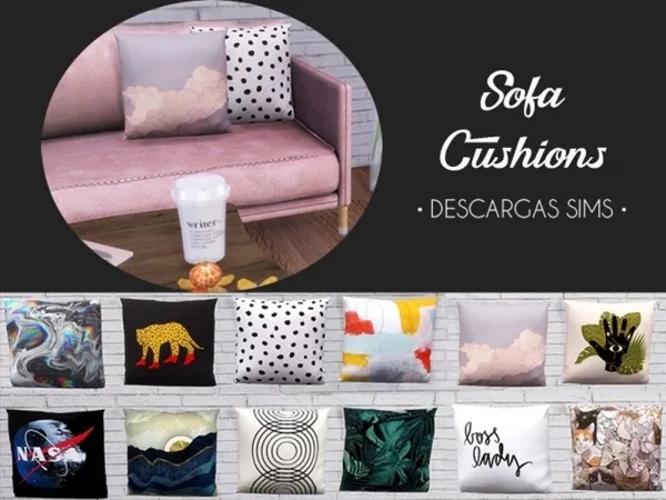 Maxis Match Sofa Cushions - The Sims 4 Custom Content