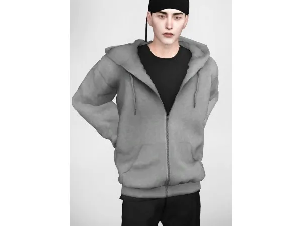 Loosefit zip up hoodie by 2sanghaec
