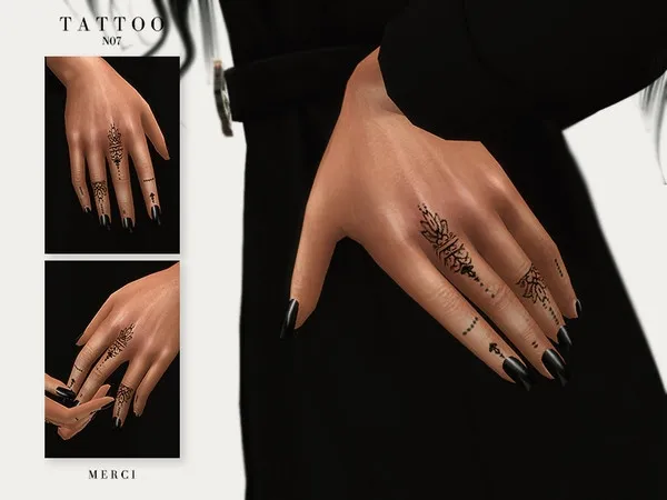 Mix Tattoo N07 - The Sims 4 Custom Content