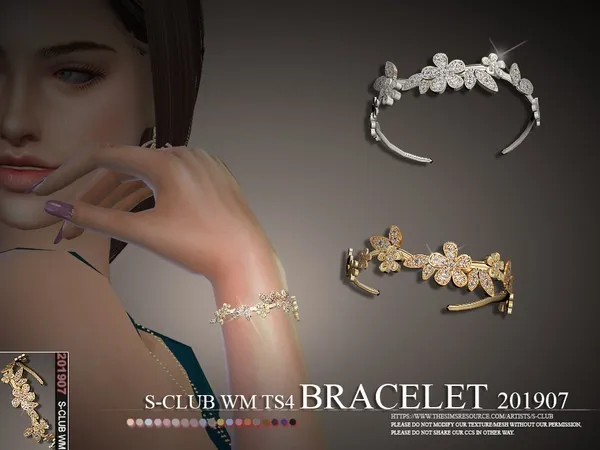 Mix S Club WM bracelet 201907 by thesimsresource - The Sims 4 Custom Content