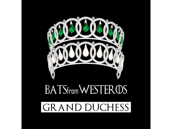 Maxis Match batsfromwesteros Grand Duchess Tiara Queen Marys Boucheron Loop Tiara - The Sims 4 Custom Content