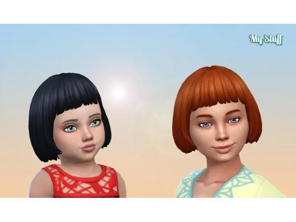 Maxis Match zurkdesign Moschino Short Bob Conversion - The Sims 4 Custom Content