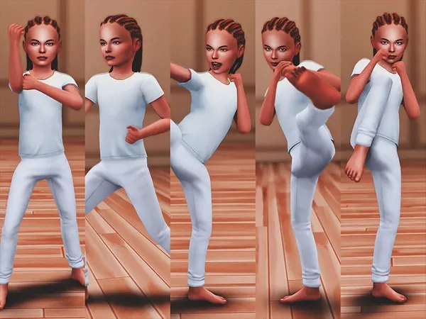 Alpha Karate Kid Pose Pack - The Sims 4 Custom Content