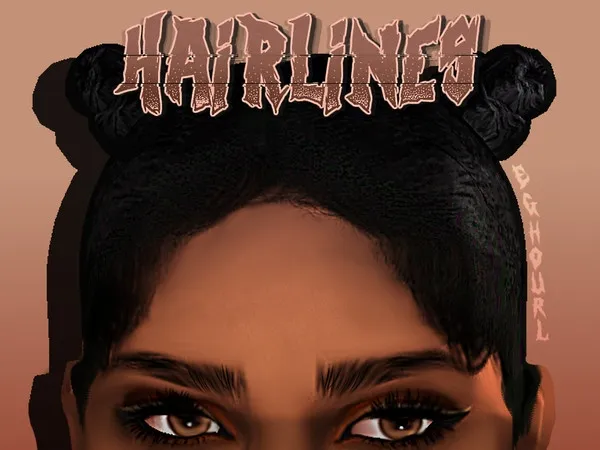 Alpha eGhourl Hairlines - The Sims 4 Custom Content