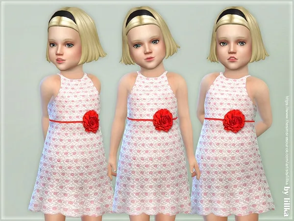 Maxis Match Dot Party Dress - The Sims 4 Custom Content