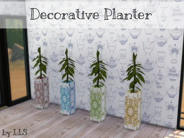 Alpha LLS Decorative Planter - The Sims 4 Custom Content