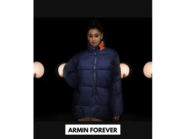 Alpha ArminForever Everyday Bubble Coat - The Sims 4 Custom Content
