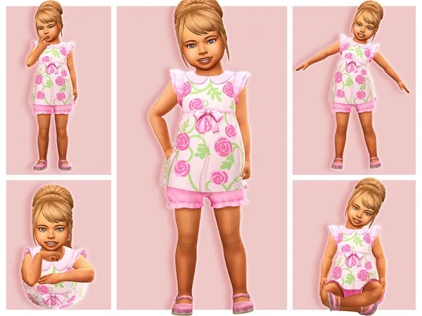 Alpha Toddler Floating CAS Pose Pack NB01 - The Sims 4 Custom Content